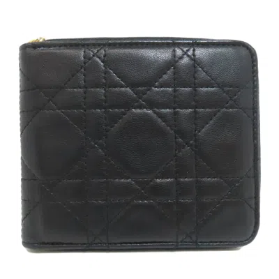 Pre-owned Dior Christian  Black Leather Wallet (bi-fold) ()