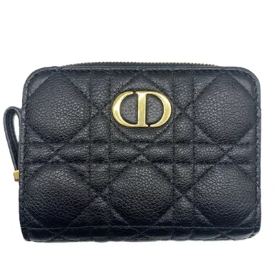 Pre-owned Dior Christian  Black Leather Wallet (bi-fold) ()