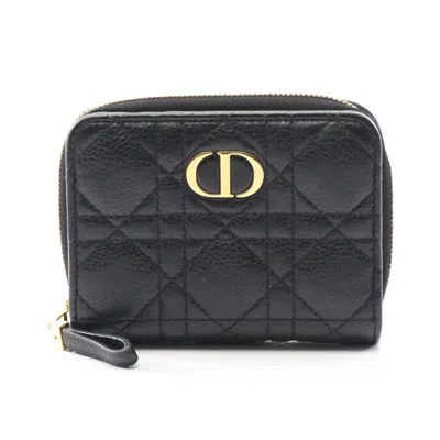Pre-owned Dior Christian  Black Leather Wallet (bi-fold) ()