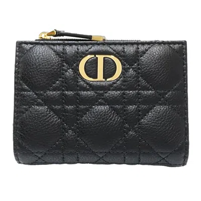 Pre-owned Dior Christian  Black Leather Wallet (bi-fold) ()