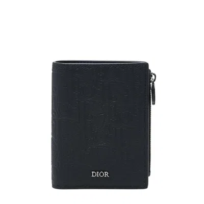Pre-owned Dior Christian  Black Leather Wallet (bi-fold) ()