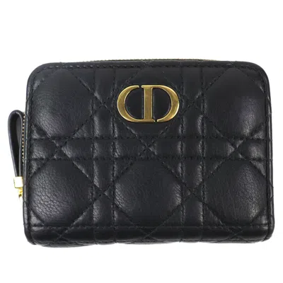 Pre-owned Dior Christian  Black Leather Wallet (bi-fold) ()