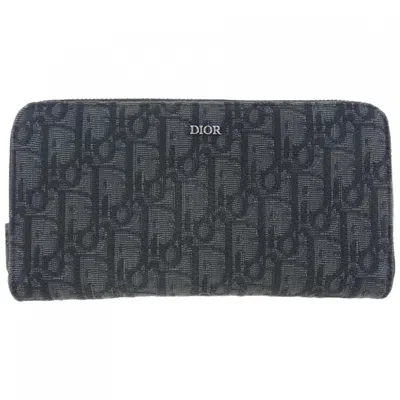 Pre-owned Dior Christian  Black Long Wallet (bi-fold) ()