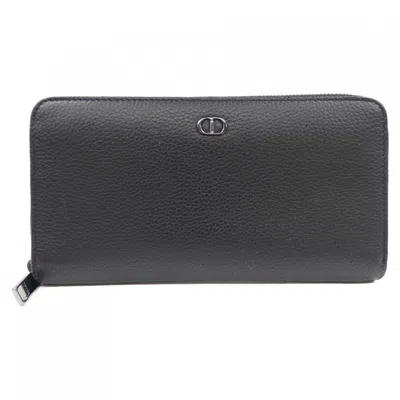 Pre-owned Dior Christian  Black Long Wallet (bi-fold) ()