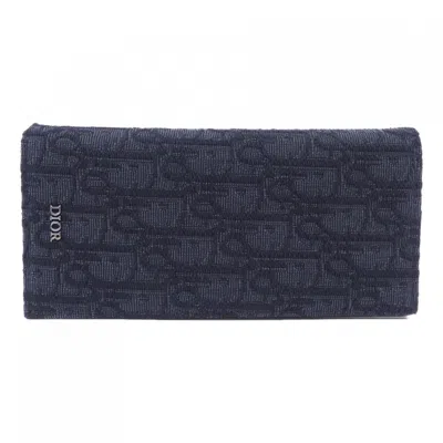 Pre-owned Dior Christian  Black Long Wallet (bi-fold) ()