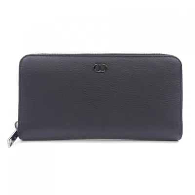 Pre-owned Dior Christian  Black Long Wallet (bi-fold) ()
