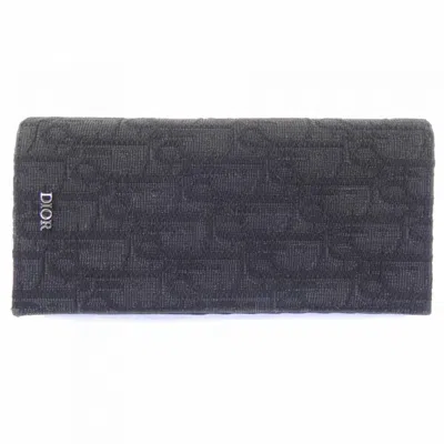 Pre-owned Dior Christian  Black Long Wallet (bi-fold) ()