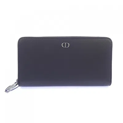 Pre-owned Dior Christian  Black Long Wallet (bi-fold) ()