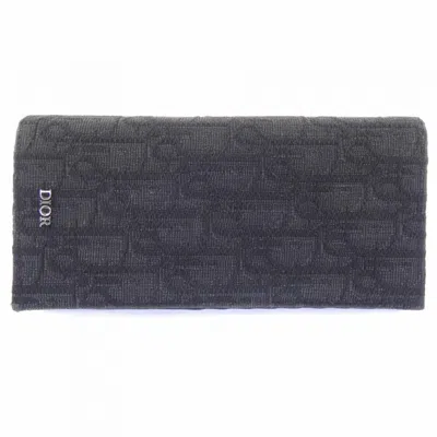 Pre-owned Dior Christian  Black Long Wallet (bi-fold) ()