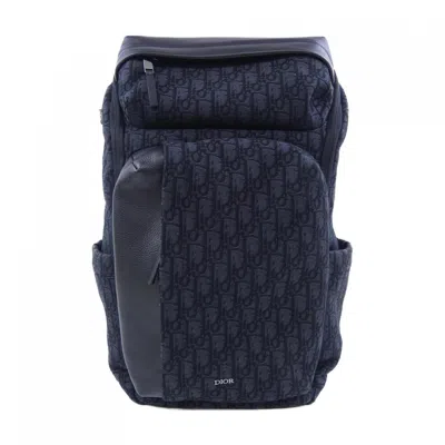 Pre-owned Dior Christian  Black Navy Backpack () In Multi