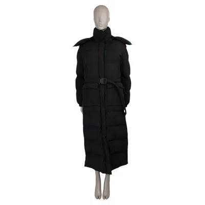 Pre-owned Dior Christian  Black Nylon 2022 Alps Long Puffer Coat Jacket M