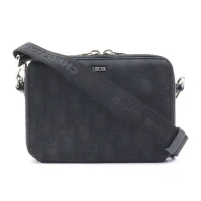 Pre-owned Dior Christian  Black Nylon Canvas Shoulder Bag ()