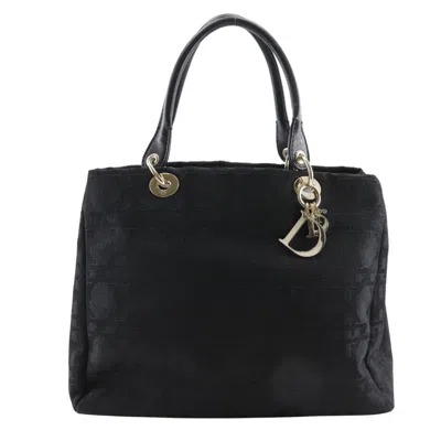 Pre-owned Dior Christian  Black Nylon Canvas Tote Bag ()