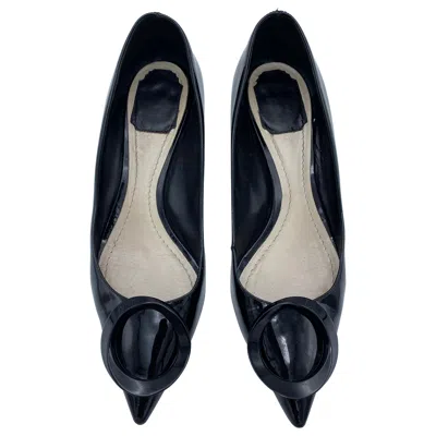Pre-owned Dior Christian  Black Patent Leather Pumps, Size 39