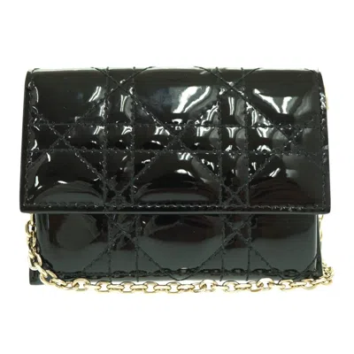 Pre-owned Dior Christian  Black Patent Leather Shoulder Bag ()