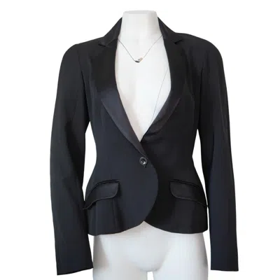 Pre-owned Dior Christian  Black Single Button Blazer