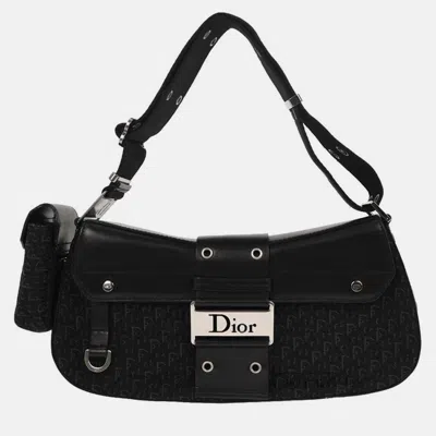 Pre-owned Dior Christian  Black Trotter Street Chic Shoulder Bag