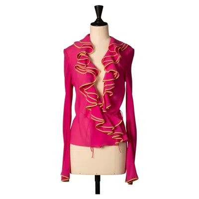 Pre-owned Dior Christian  Blouse By John Galliano Circa 1998 In Red