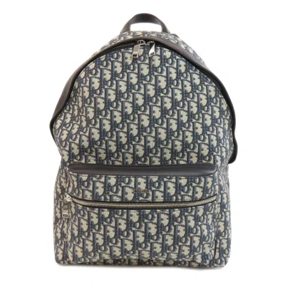 Pre-owned Dior Christian  Blue Canvas Backpack ()