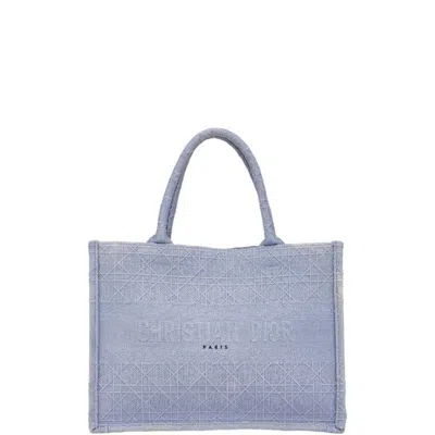 Pre-owned Dior Christian  Blue Canvas Handbag Tote Bag ()