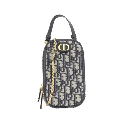 Pre-owned Dior Christian  Blue Canvas Pouch Shoulder Bag ()