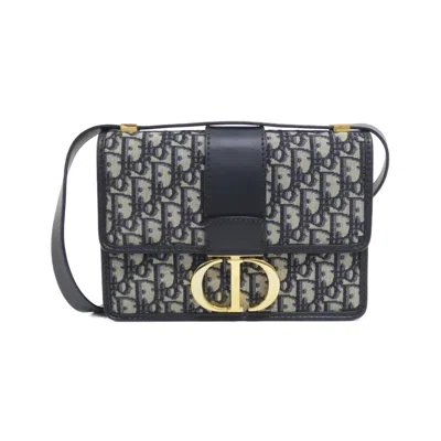 Pre-owned Dior Christian  Blue Canvas Shoulder Bag ()