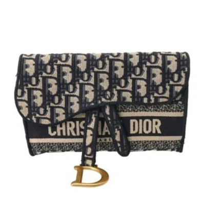 Pre-owned Dior Christian  Blue Canvas Shoulder Bag ()