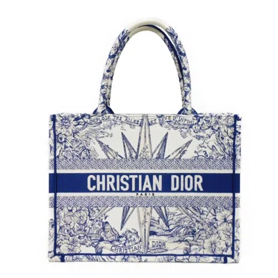 Pre-owned Dior Christian  Blue Cotton Tote Bag ()