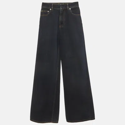 Pre-owned Dior Christian  Blue Denim High Rise Jeans S/waist 24"