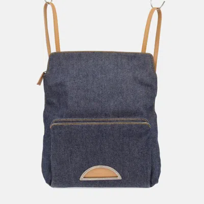 Pre-owned Dior Christian  Blue Denim Malice Backpack