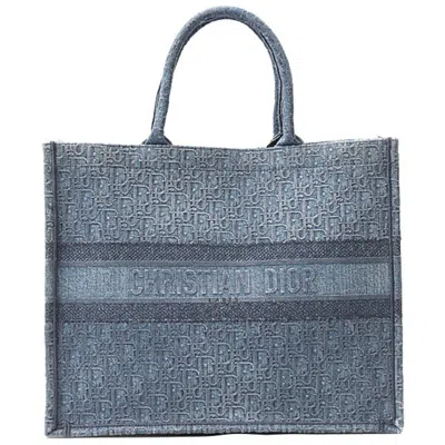 Pre-owned Dior Christian  Blue Denim Tote Bag ()