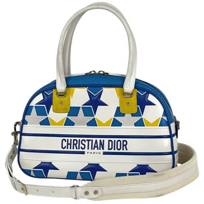Pre-owned Dior Christian  Blue Leather Handbag Shoulder Bag ()