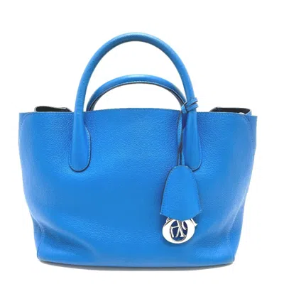 Pre-owned Dior Christian  Blue Leather Handbag Shoulder Bag Tote Bag ()