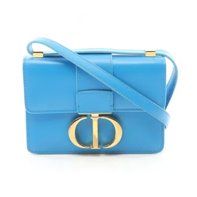 Pre-owned Dior Christian  Blue Leather Shoulder Bag ()