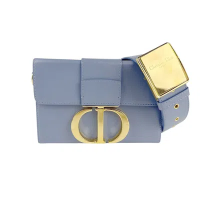 Pre-owned Dior Christian  Blue Leather Shoulder Bag ()