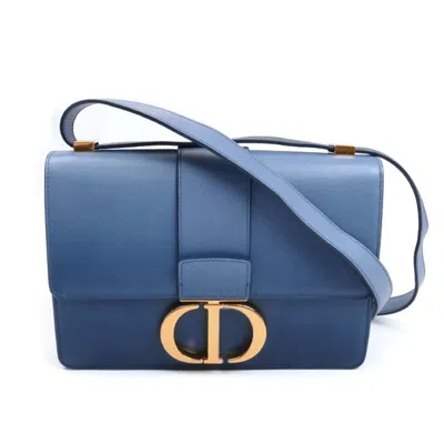Pre-owned Dior Christian  Blue Leather Shoulder Bag ()