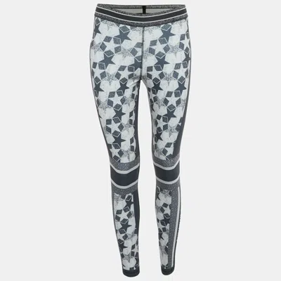 Pre-owned Dior Christian  Blue Star Print Jersey Leggings Xs