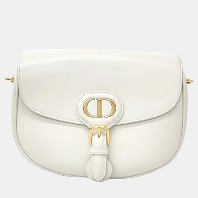 Pre-owned Dior Christian  Bobby Bag Medium M9319 Crossbody Bag In White