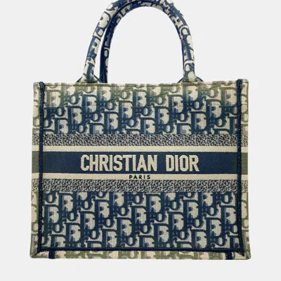Pre-owned Dior Christian  Book Small Canvas Navy Khaki Pink Beige Tote Bag