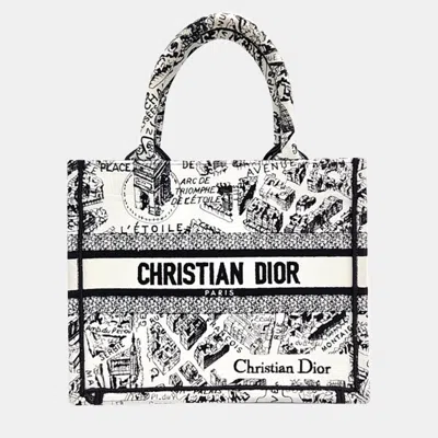 Pre-owned Dior Christian  Book Tote Bag 26 M1265 In Black