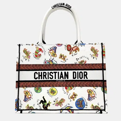 Pre-owned Dior Christian  Book Tote Bag In Multicolor