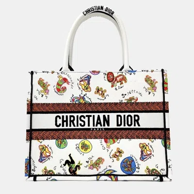 Pre-owned Dior Christian  Book Tote Bag In Multicolor