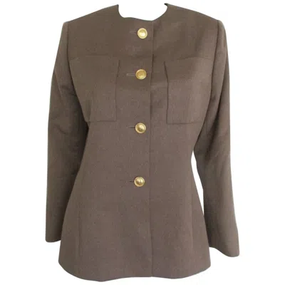 Pre-owned Dior Christian  Boutique Numbered Jacket In Gray