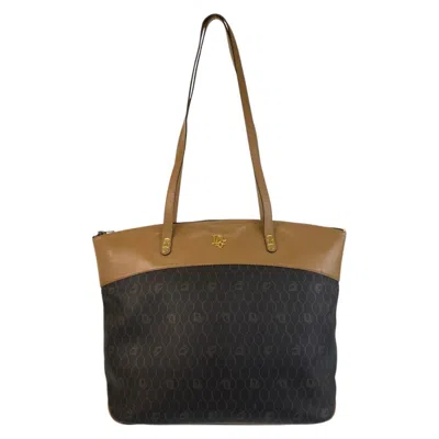 Pre-owned Dior Christian  Brown Camel Pvc Leather Shoulder Bag Tote Bag ()