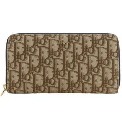 Pre-owned Dior Christian  Brown Canvas Coin Purse/coin Case ()