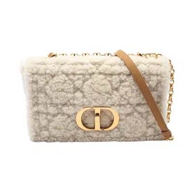 Pre-owned Dior Christian  Brown Ivory Leather Shoulder Bag ()