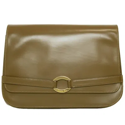 Pre-owned Dior Christian  Brown Leather Clutch Bag ()