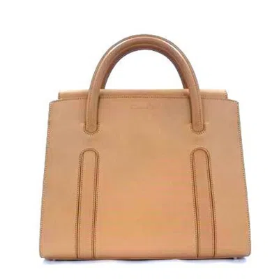 Pre-owned Dior Christian  Brown Leather Handbag Shoulder Bag Tote Bag ()