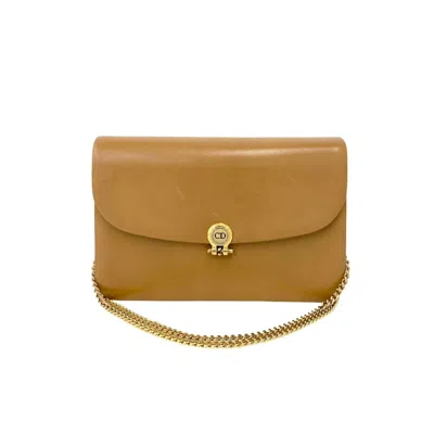 Pre-owned Dior Christian  Brown Leather Pochette Shoulder Bag ()