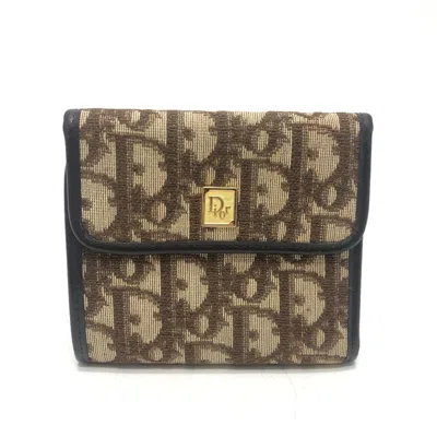 Pre-owned Dior Christian  Brown Trotter Wallet (tri-fold) ()